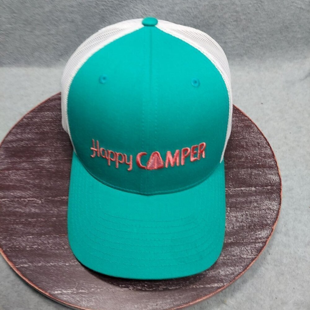 Columbia Happy Camper Trucker Hat Adjustable Mesh Back Outdoor Life ‎ Hiking